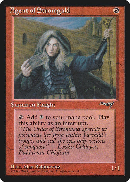Agent of Stromgald (Woman Holding Staff)